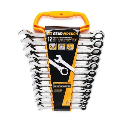 12PC METRIC RATCHETING WRENCH SET